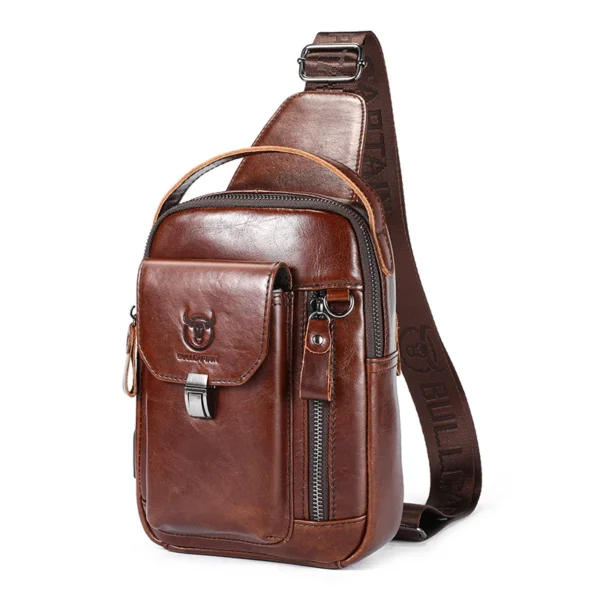 Bolsa Masculina BULLCAPTAIN em Couro Legítimo – Segurança, Estilo e Praticidade - Image 6