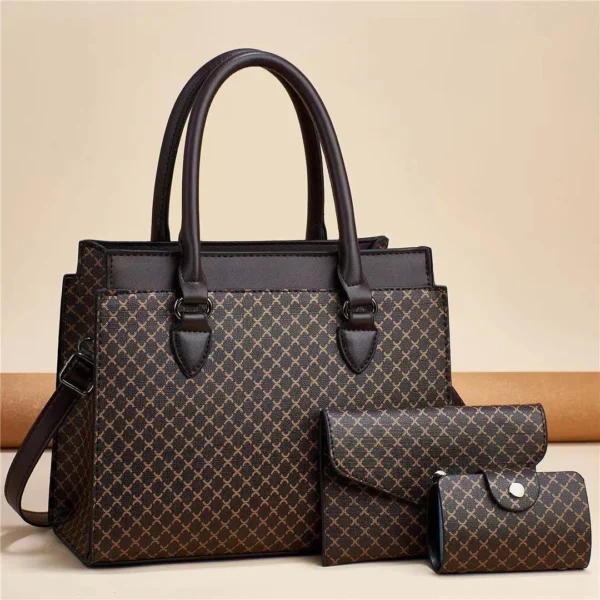 Bolsa Feminina Color Block Retro – Estilo Atemporal com Praticidade e Espaço de Sobra - Image 7