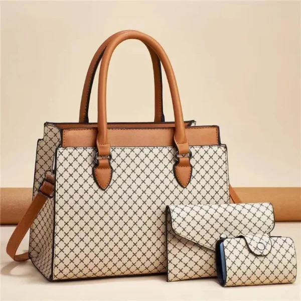 Bolsa Feminina Color Block Retro – Estilo Atemporal com Praticidade e Espaço de Sobra - Image 6