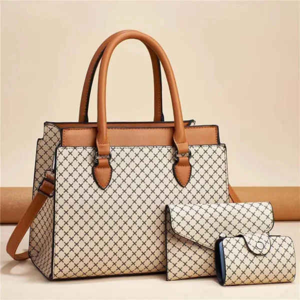 Bolsa Feminina Color Block Retro – Estilo Atemporal com Praticidade e Espaço de Sobra - Image 10